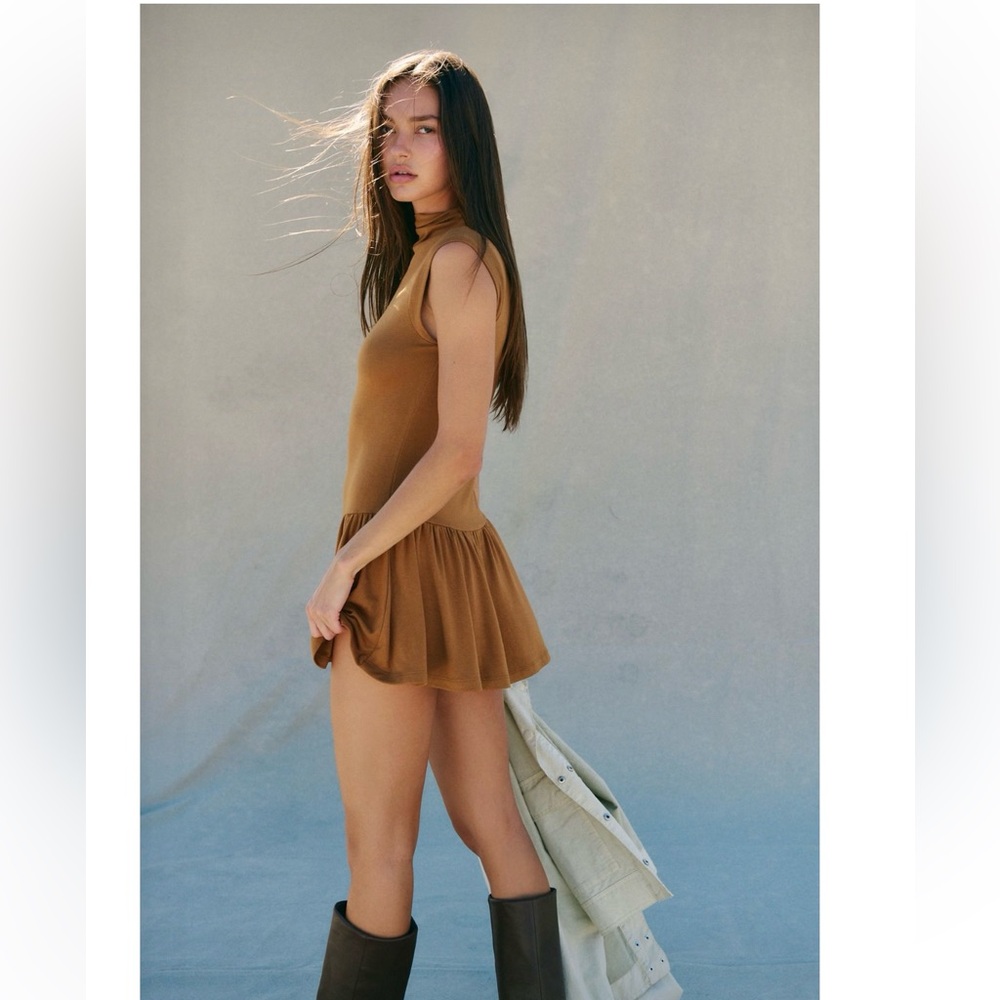 NWT Free People Good Feels Drop-Waist Mini Dress - Picture 5 of 5